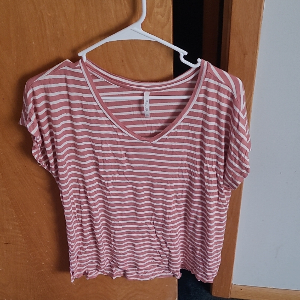 Striped Pink Women's Top